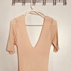 Dusty Rose Stretchy Silk Dress